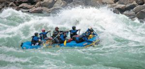 rafting at Siang river