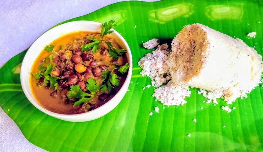 Puttu and Kadala Curry