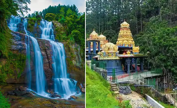 The Ramboda Falls and Seetha Amman Temple