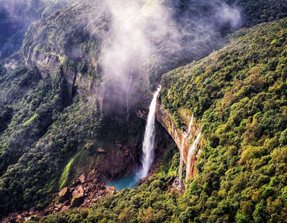 Nohkalikai Falls - largest Waterfall in India