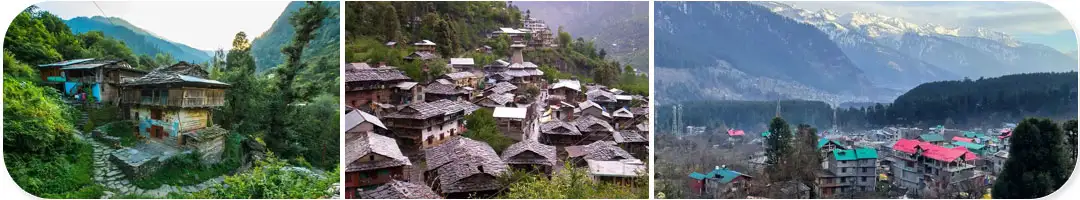 Old Manali town