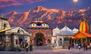 Char Dham Temple darshan view in Himalayas India